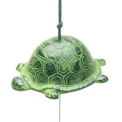 MIYA Company Wind Chime Turtle Green 1-1/2"