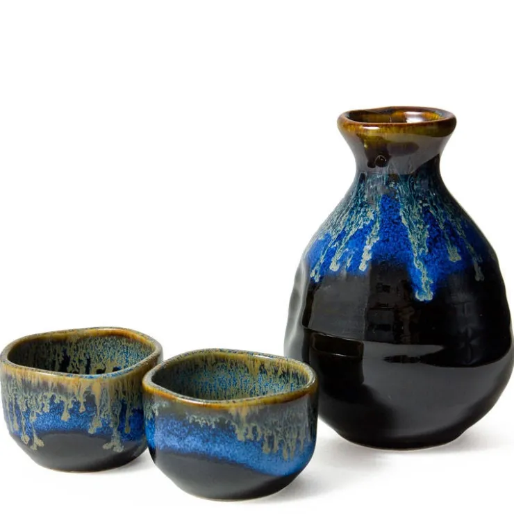 MIYA Company Yuugata Glaze Sake Set at Miya