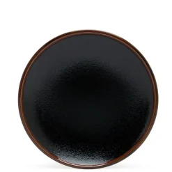 MIYA Company Yuzu Tenmoku Black 6.5" Round Plate at Miya